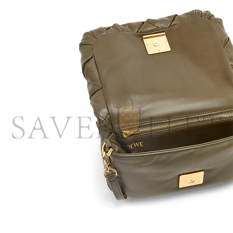 LOEWE MINI PUFFER GOYA BAG IN SHINY NAPPA LAMBSKIN (20*13*6cm)